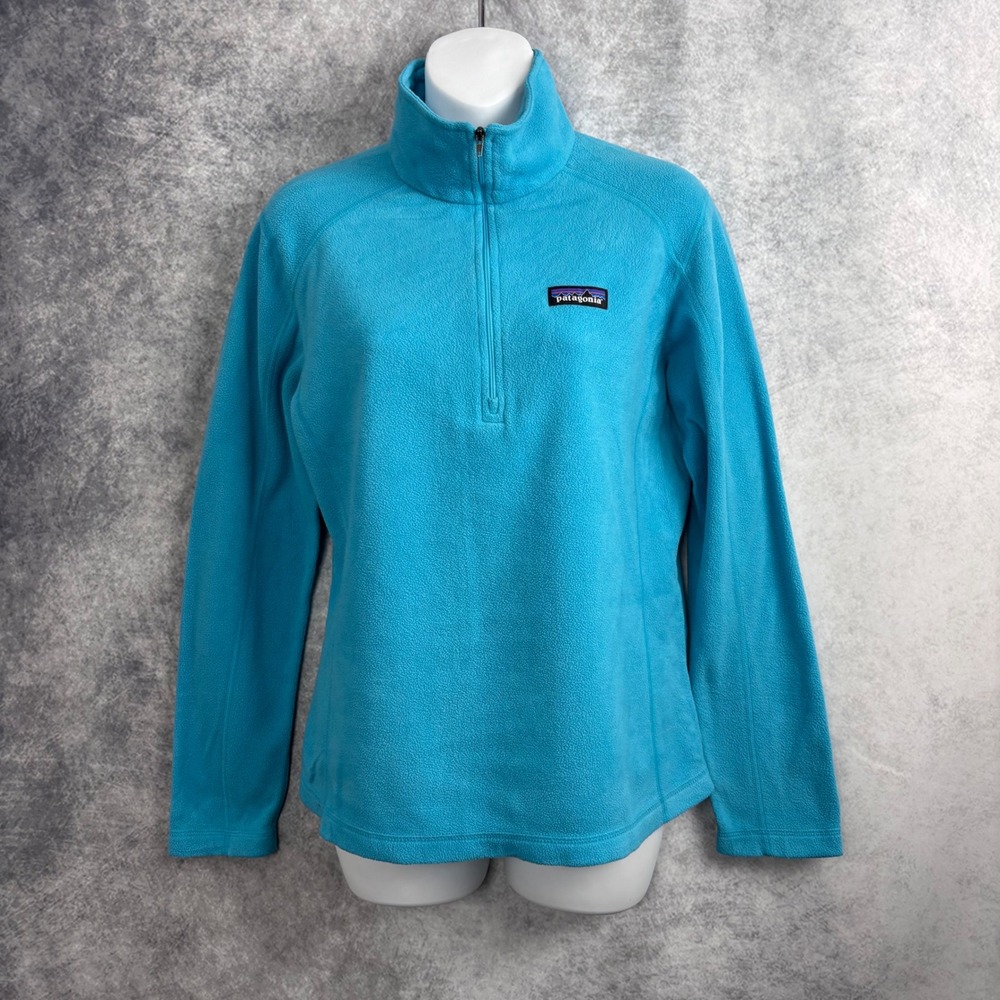 Patagonia Women's Micro D 1/4 Quarter Zip Lightweight Pullover in Ultramarine SM